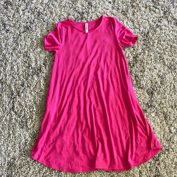Zenana Hot Pink Tunic Dress - Picture 1 of 1